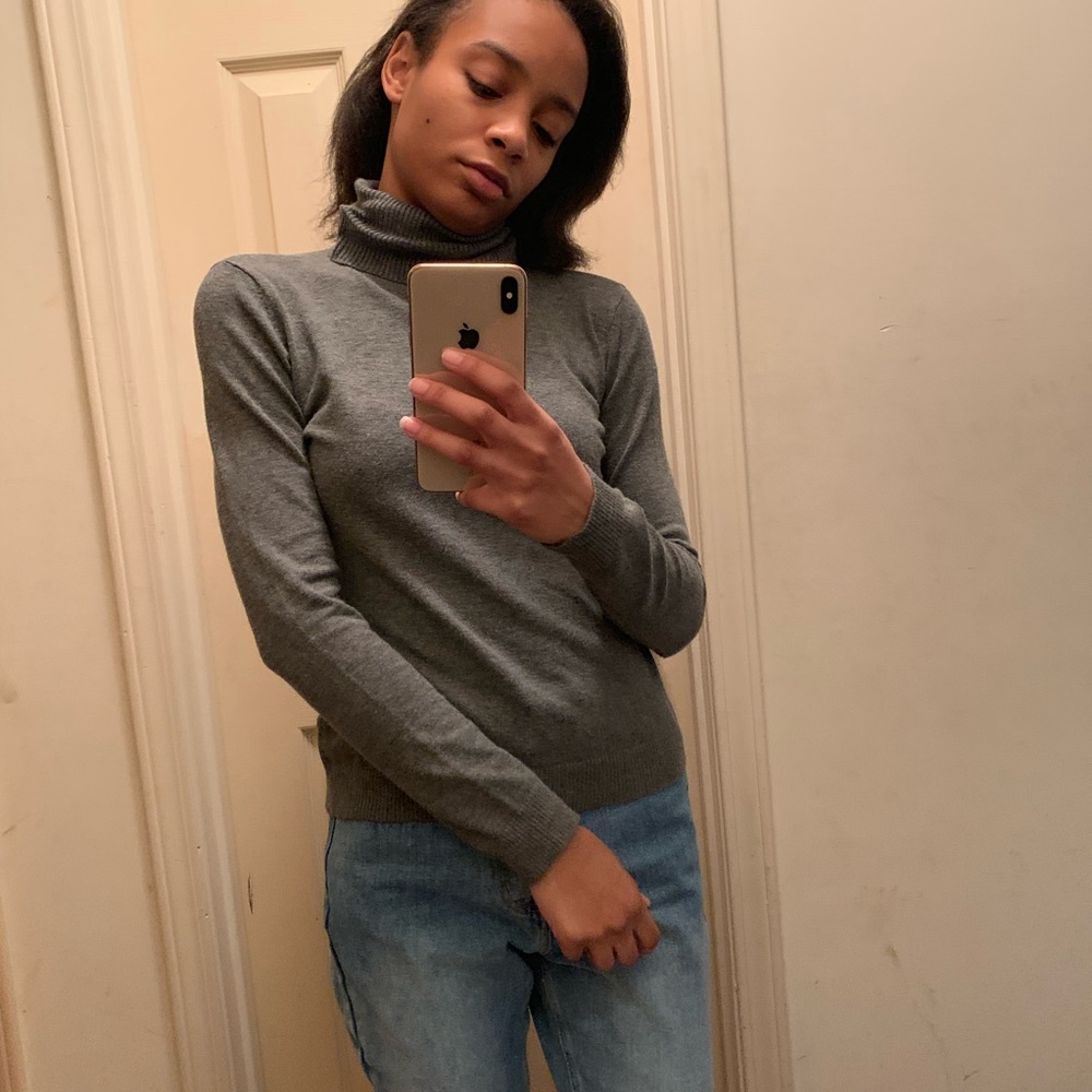 Warm Grey Turtleneck